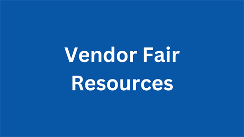 Vendor Fair Resources