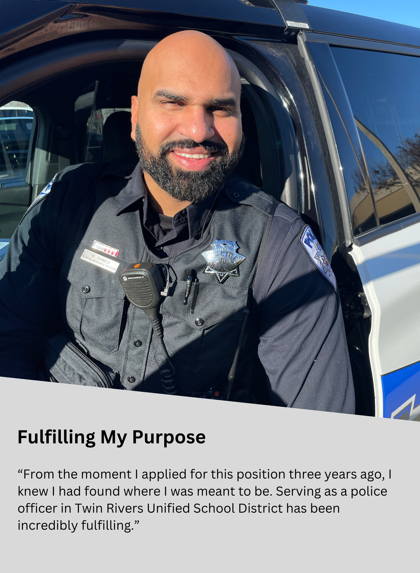 school police officer smiling