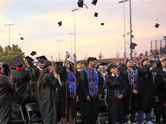 Photo of Foothill High School graduates.