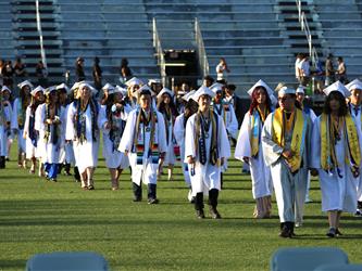 graduates celebrating at graduation