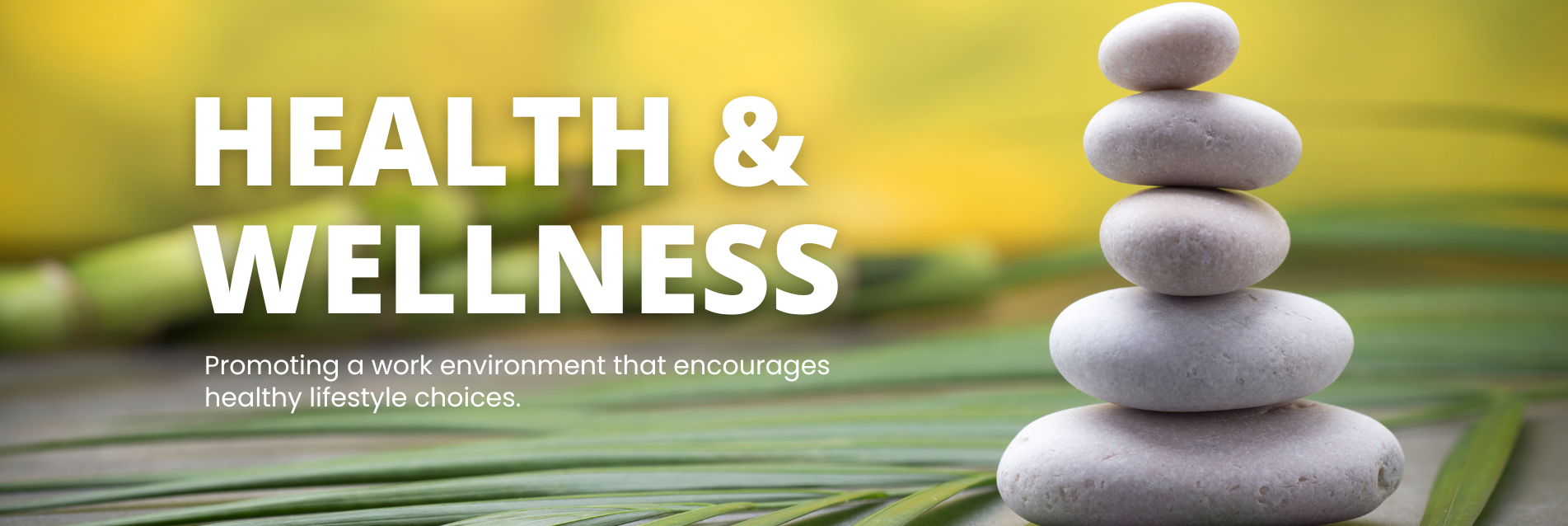 health and wellness meditation stones